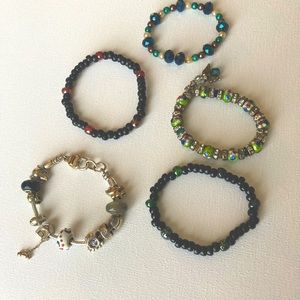 Lot of bracelets (5) stretch beaded